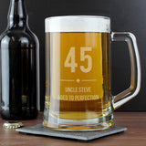 Personalised Big Age Glass Pint Stern Tankard: 5 - Tankards By Gift Moments