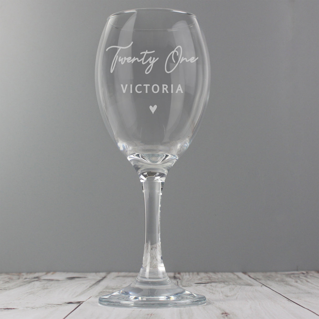 Personalised Big Age Wine Glass: 2 Wine Glasses By Gift Moments