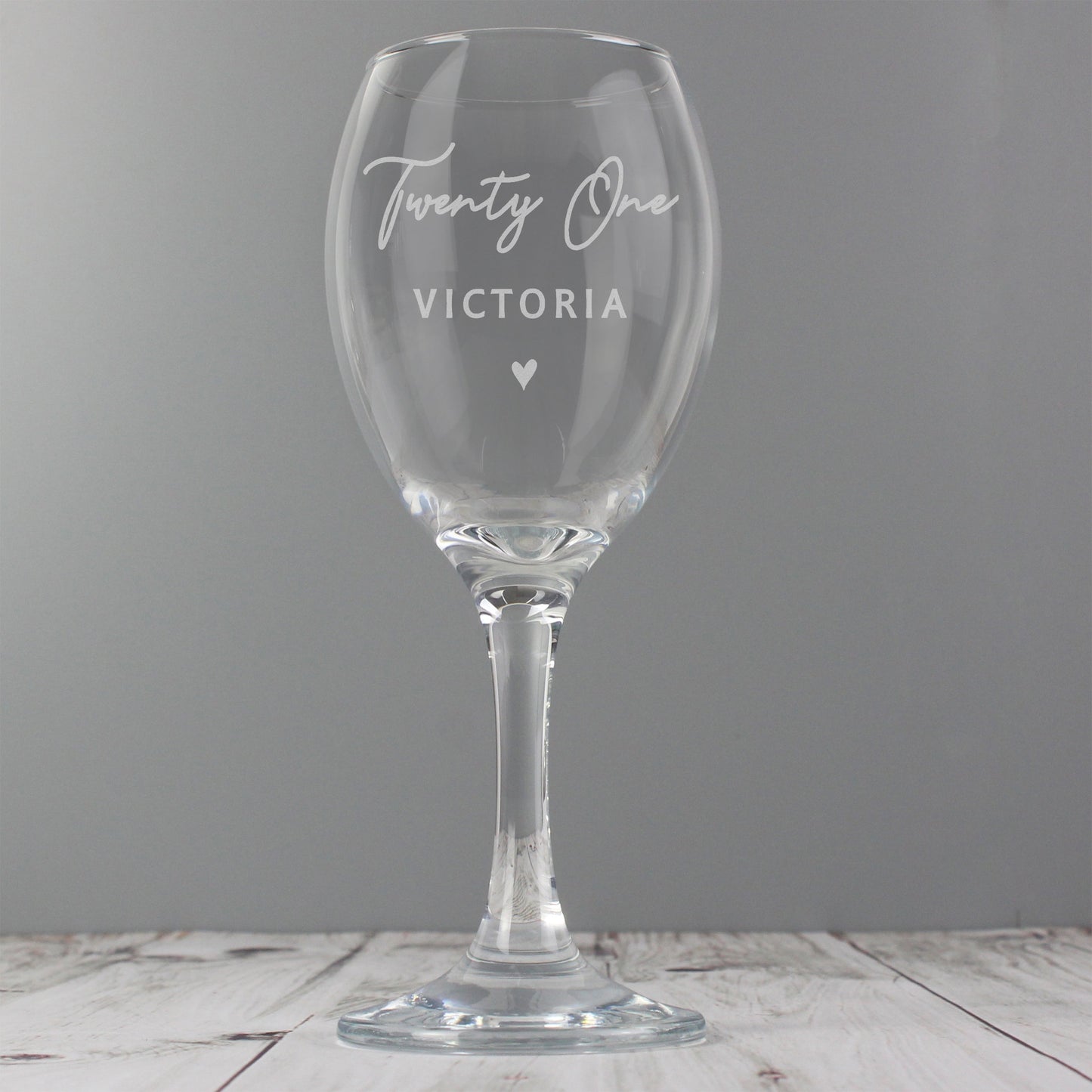 Personalised Big Age Wine Glass: 2 - Wine Glasses By Gift Moments