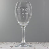 Personalised Big Age Wine Glass: 2 Wine Glasses By Gift Moments