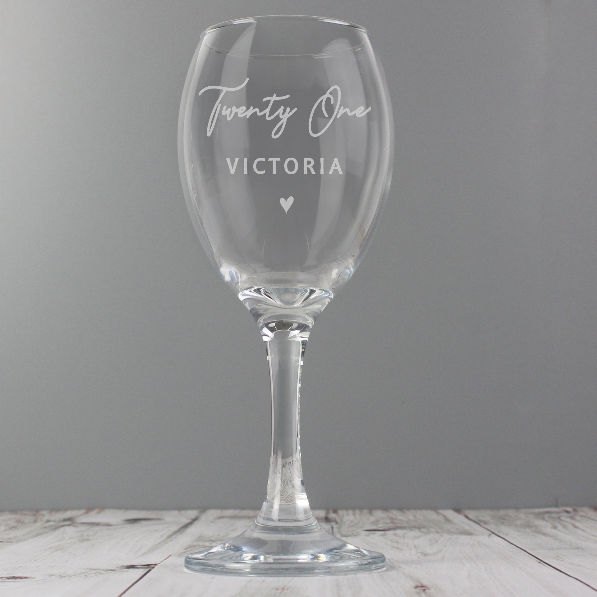 Personalised Big Age Wine Glass: 2 - Wine Glasses By Gift Moments