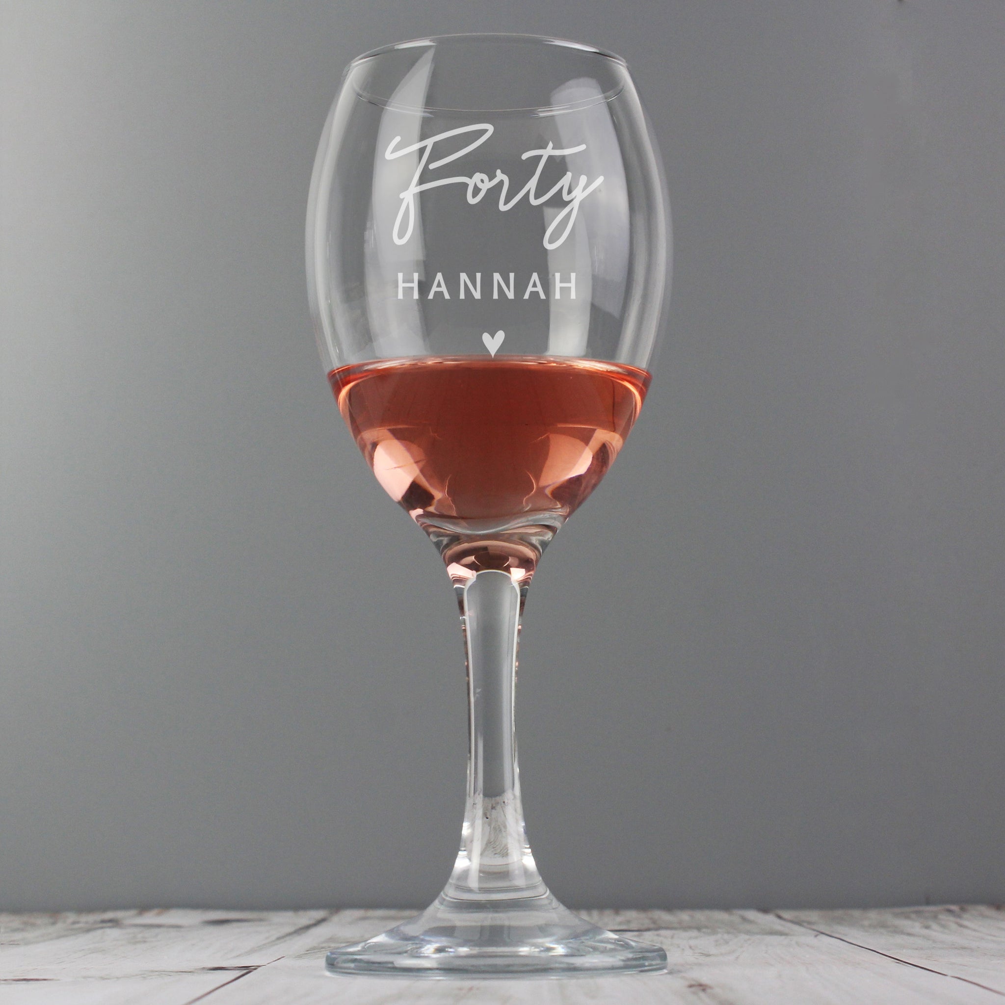 Personalised Big Age Wine Glass: 4 - Wine Glasses By Gift Moments
