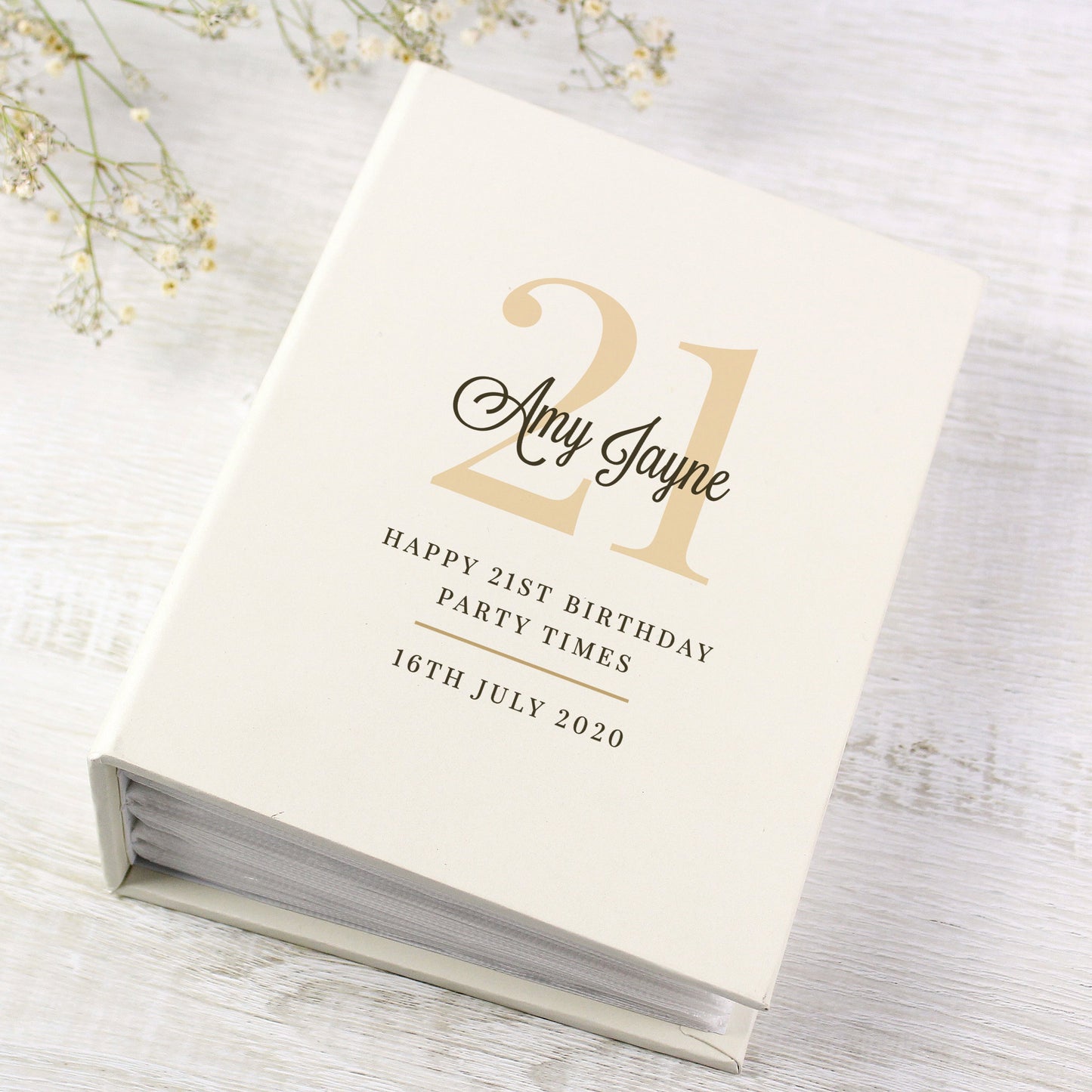 Personalised Big Birthday 6x4 Photo Album with Sleeves: 4 - Photo Albums By Gift Moments