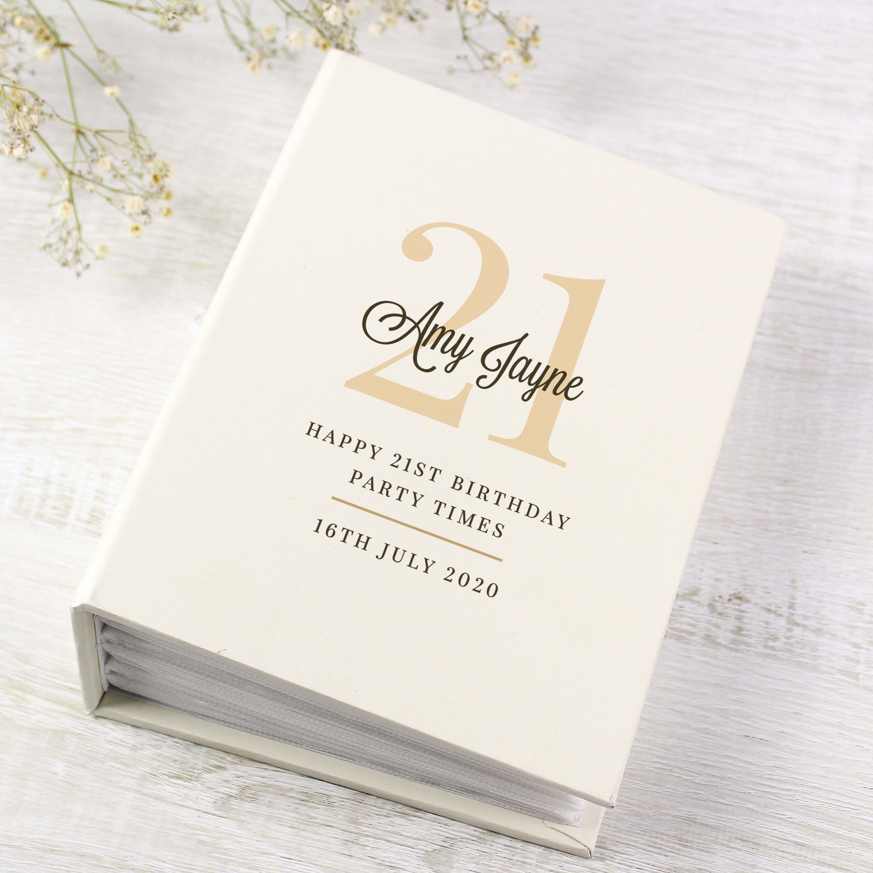 Personalised Big Birthday 6x4 Photo Album with Sleeves - Shop Photo Albums At Gift Moments - 4