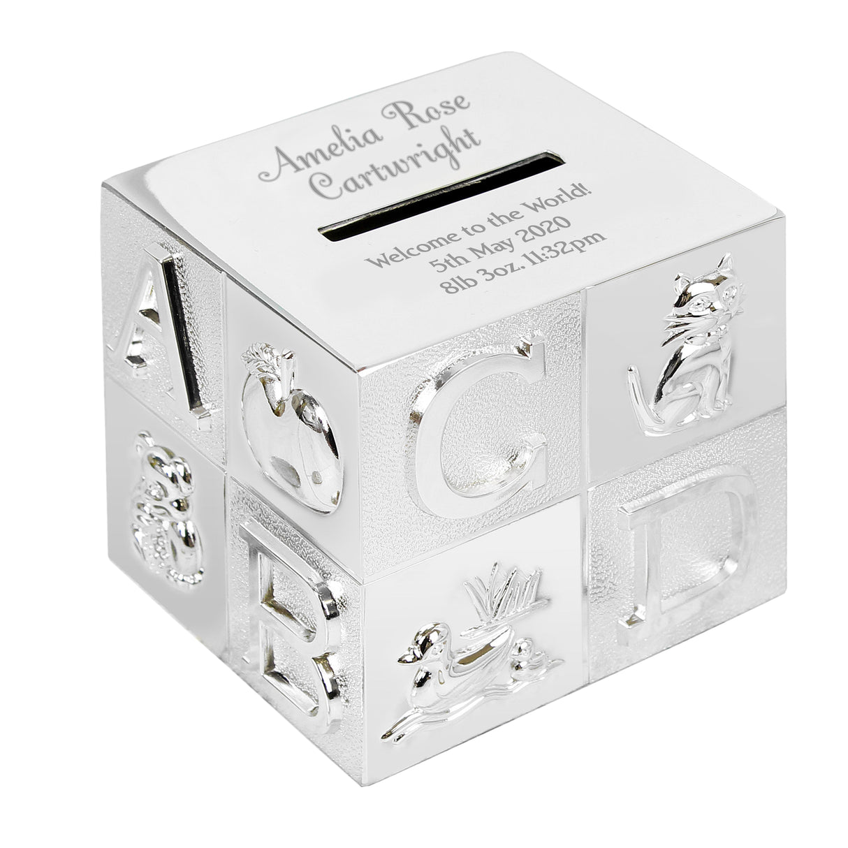 Personalised Big Name ABC Money Box: 2 - Money Boxes By Gift Moments