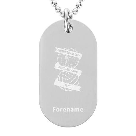 Personalised Birmingham City FC Crest Dog Tag Pendant: 1 - Necklaces By Birmingham City
