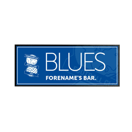 Personalised Birmingham City FC Mono Crest Bar Runner: 1 - Barware By Birmingham City