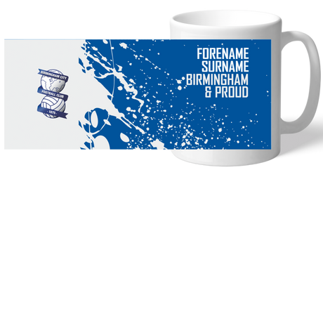 Personalised Birmingham City FC Proud Mug: 2 - Mugs By Birmingham City