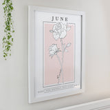Personalised Birth Flower Framed Prints: 7 - Framed Prints By Gift Moments
