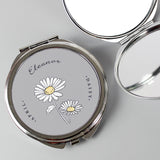Personalised Birth Flower Round Compact Mirror: 5 - Compact Mirrors By Gift Moments
