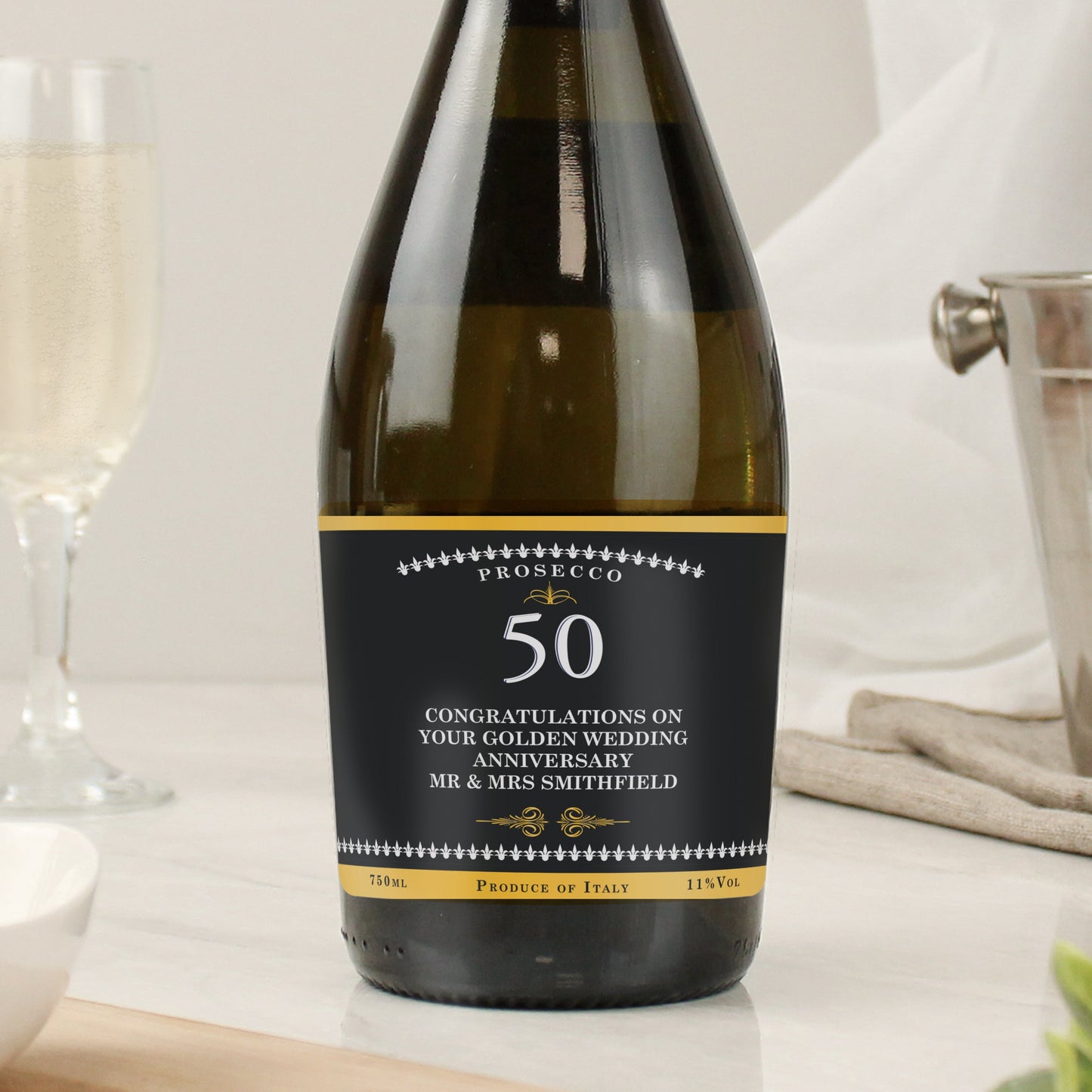 Personalised Birthday And Anniversary Bottle of Prosecco: 2 - Prosecco By Gift Moments