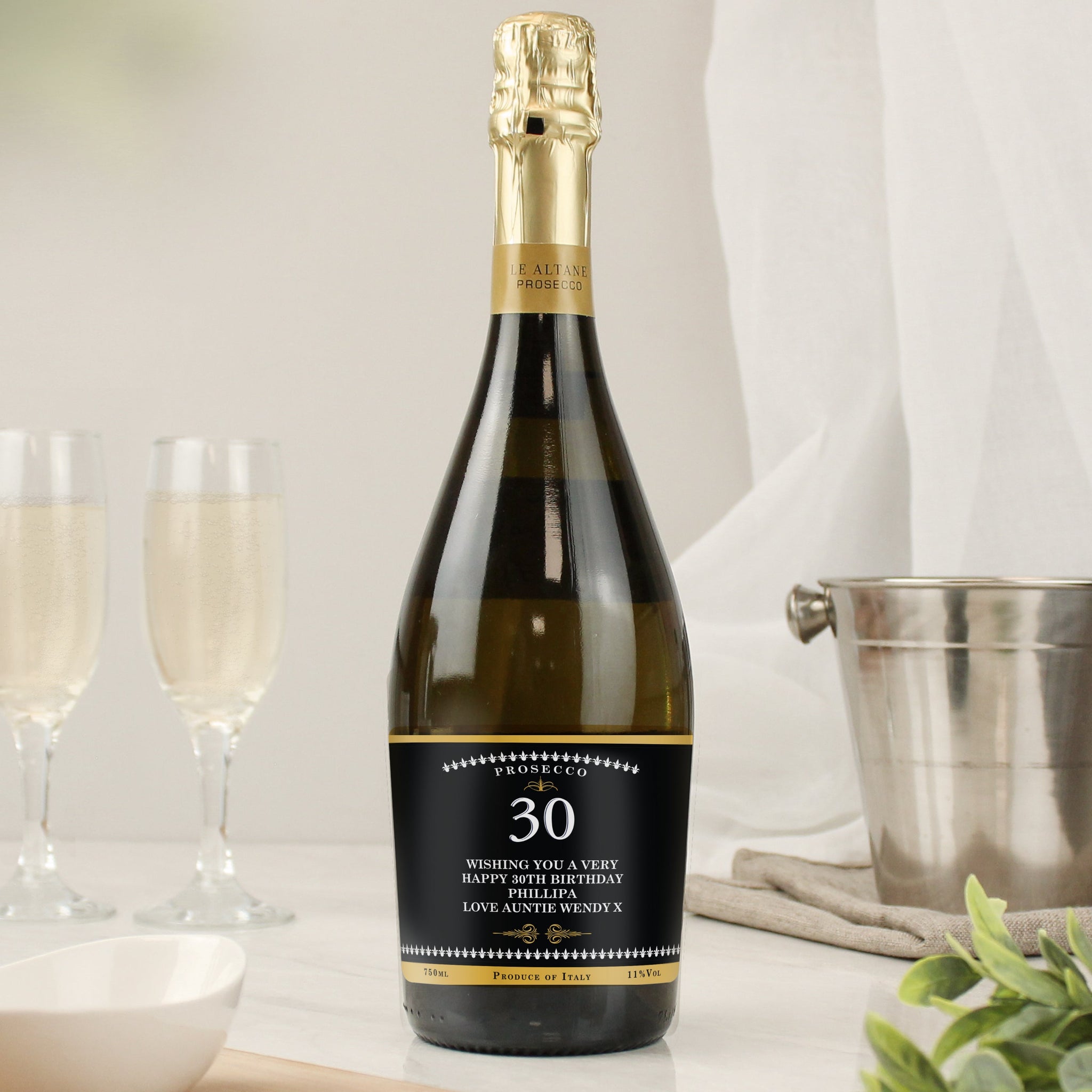 Personalised Birthday And Anniversary Bottle of Prosecco: 1 - Prosecco By Gift Moments