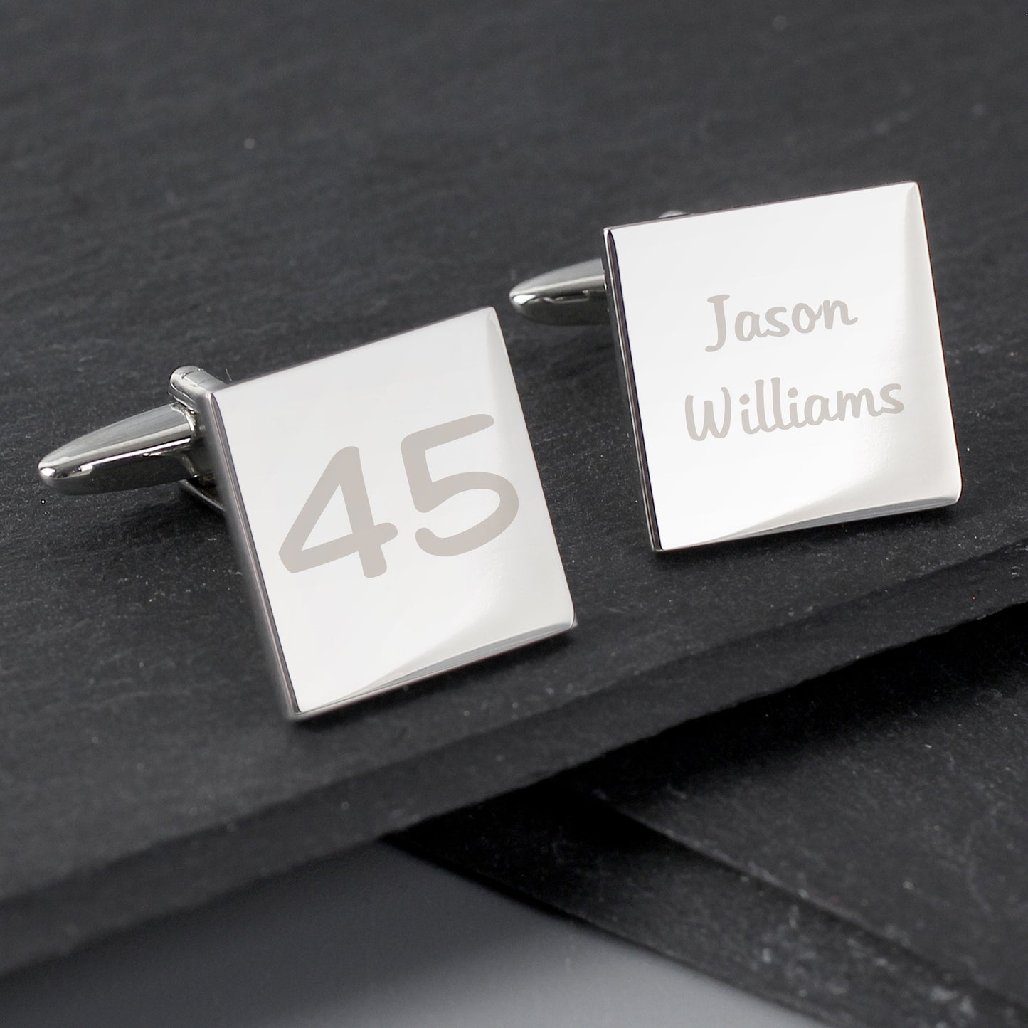 Personalised Birthday Big Age Cufflinks: 2 - Cufflinks & Tie Slides By Gift Moments