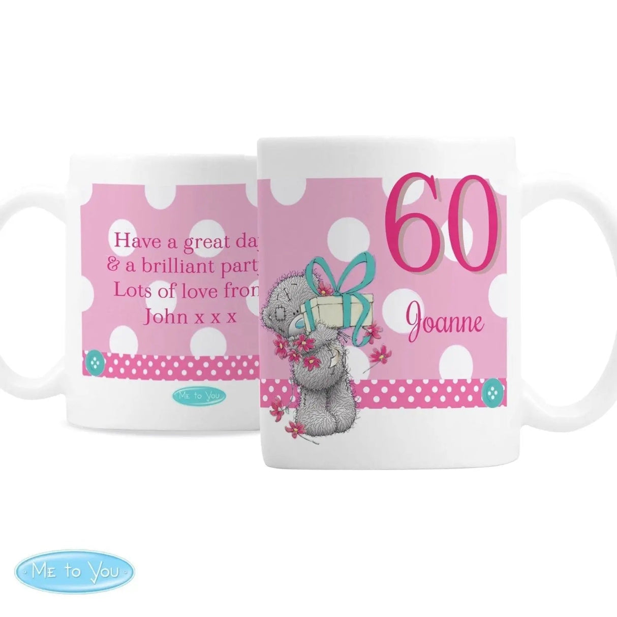 Personalised Big Age Female Birthday Mug: 3 - Mugs