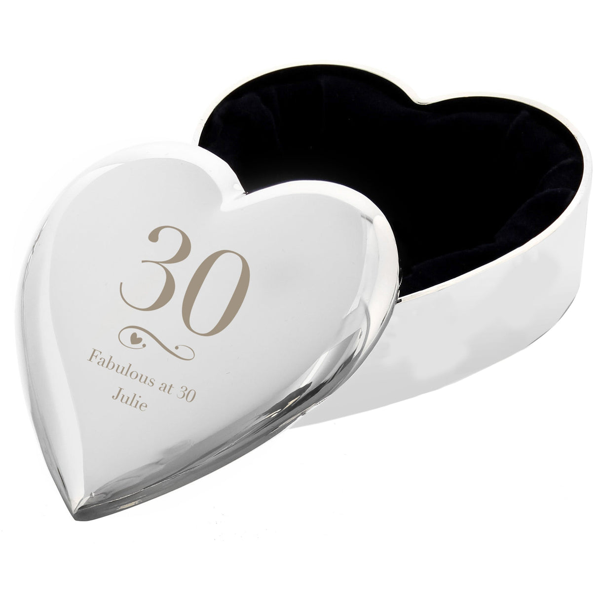 Personalised Birthday Big Age Heart Trinket Box: 2 - Trinket Boxes By Gift Moments