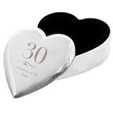 Personalised Birthday Big Age Heart Trinket Box: 2 - Trinket Boxes By Gift Moments