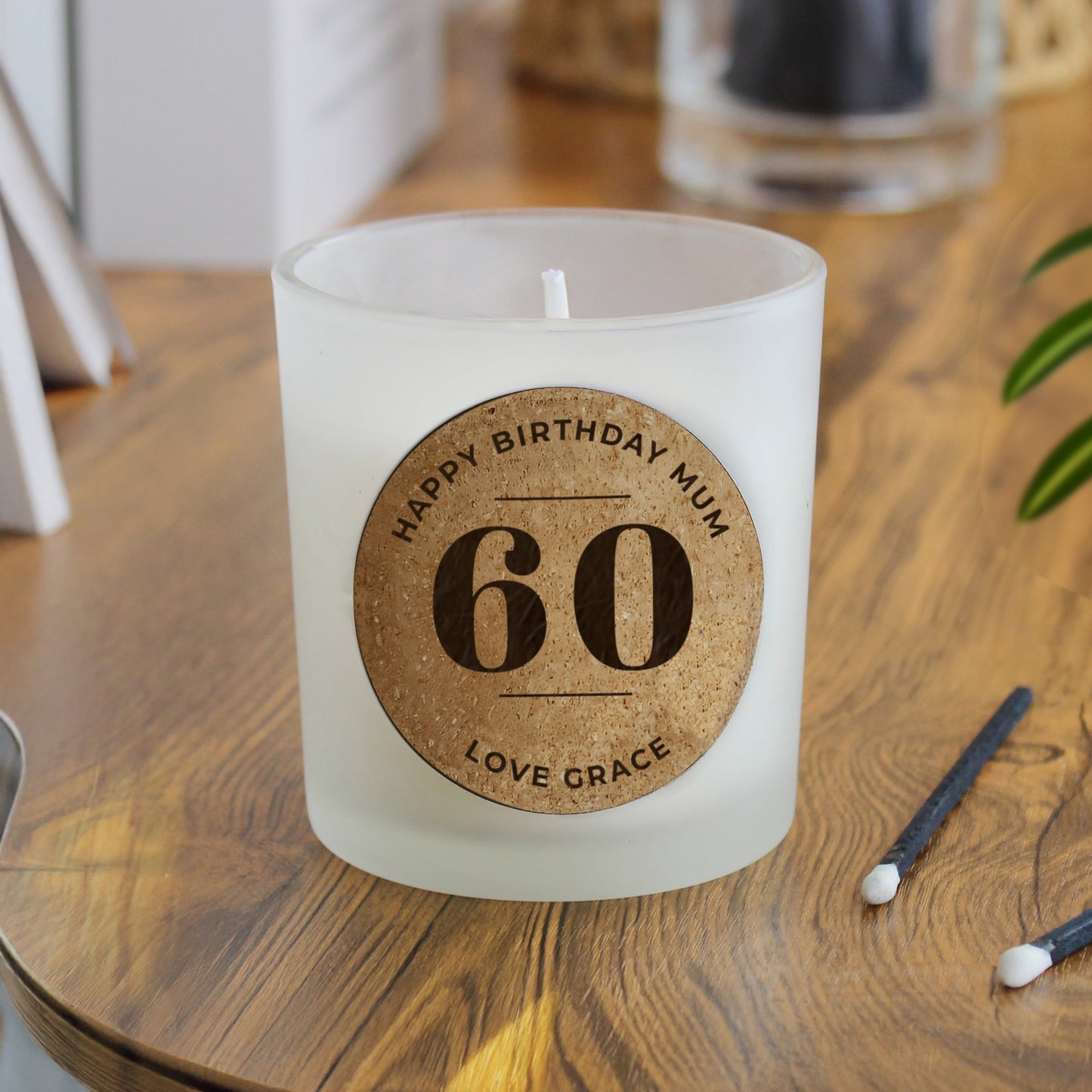 Personalised Birthday Cork Label Candle Jar: 3 - Candles By Gift Moments