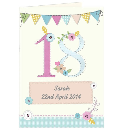Personalised Birthday Craft Card: 2 - Greeting Cards By Gift Moments