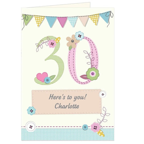 Personalised Birthday Craft Card: 3 - Greeting Cards By Gift Moments