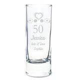 Personalised Birthday Craft Shot Glass Engraved: 6 - Shot Glasses By Gift Moments