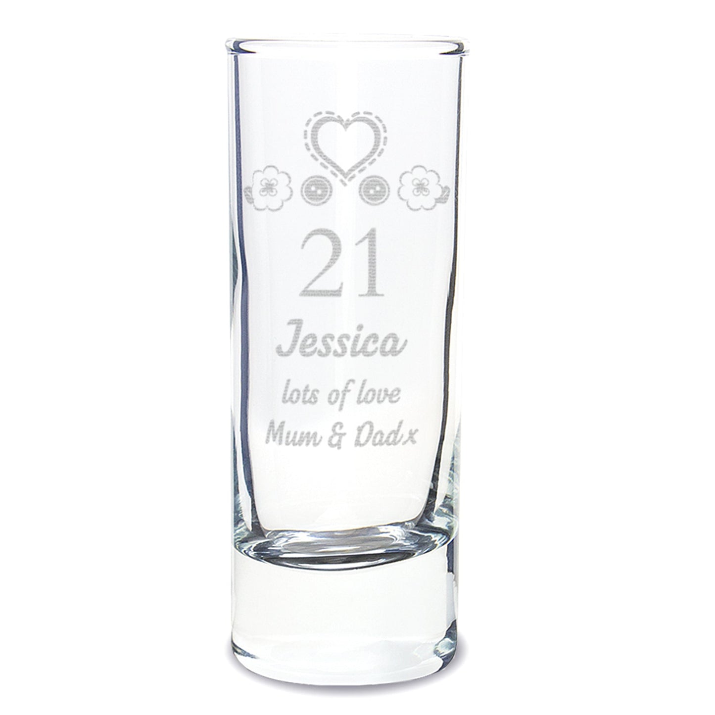 Personalised Birthday Craft Shot Glass Engraved: 3 - Shot Glasses By Gift Moments