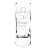 Personalised Birthday Craft Shot Glass Engraved: 4 - Shot Glasses By Gift Moments