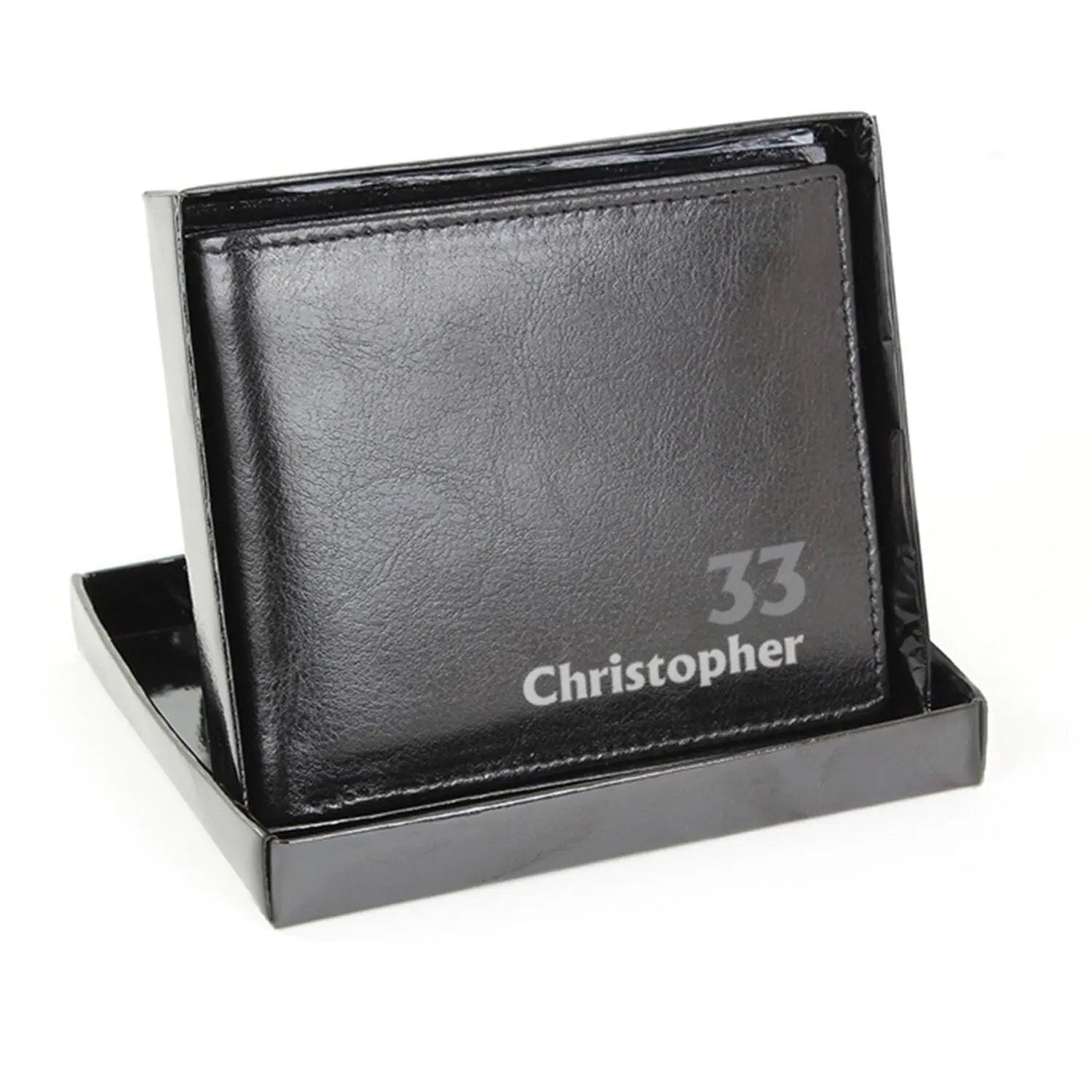 Personalised Birthday Leather Wallet: 3 - Wallets & Money Clips By Gift Moments