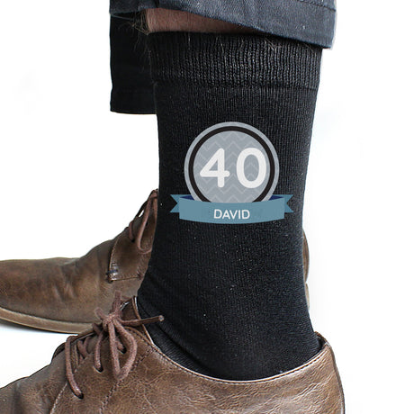Personalised Birthday Men’s Socks: 3 - Clothing By Gift Moments