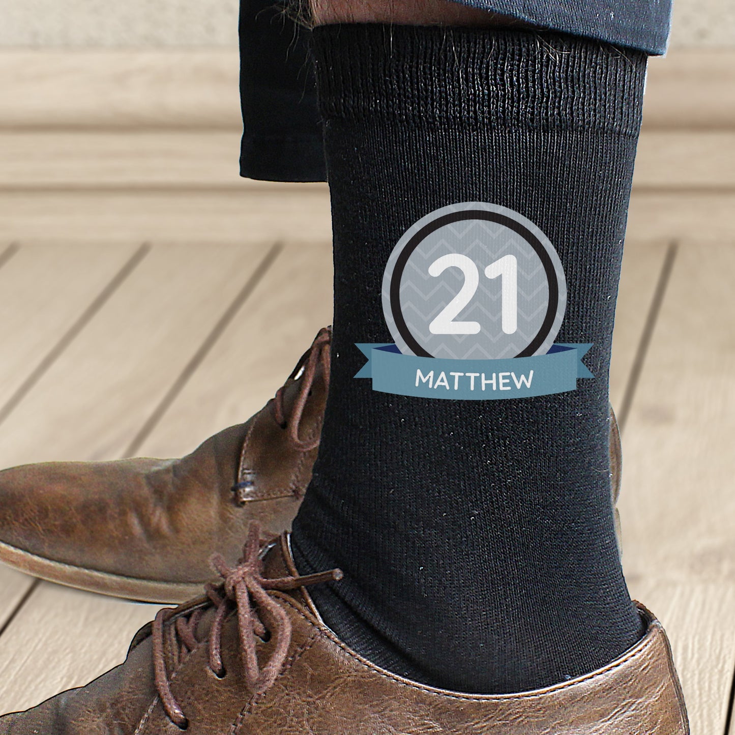 Personalised Birthday Men’s Socks: 1 - Clothing By Gift Moments