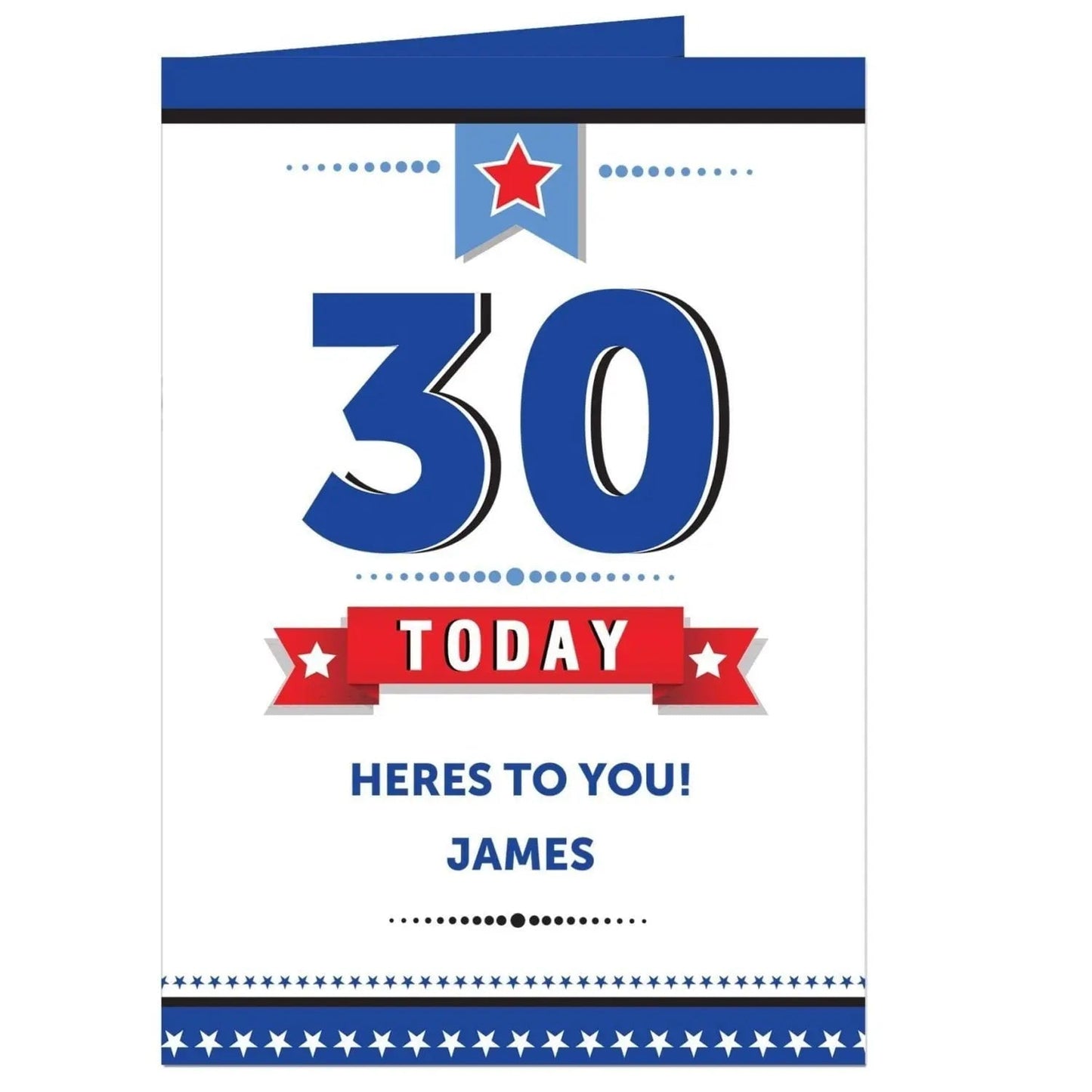 Personalised Birthday Star Card: 2 - Greeting Cards By Gift Moments