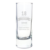 Personalised Birthday Star Shot Glass: 4 - Shot Glasses By Gift Moments