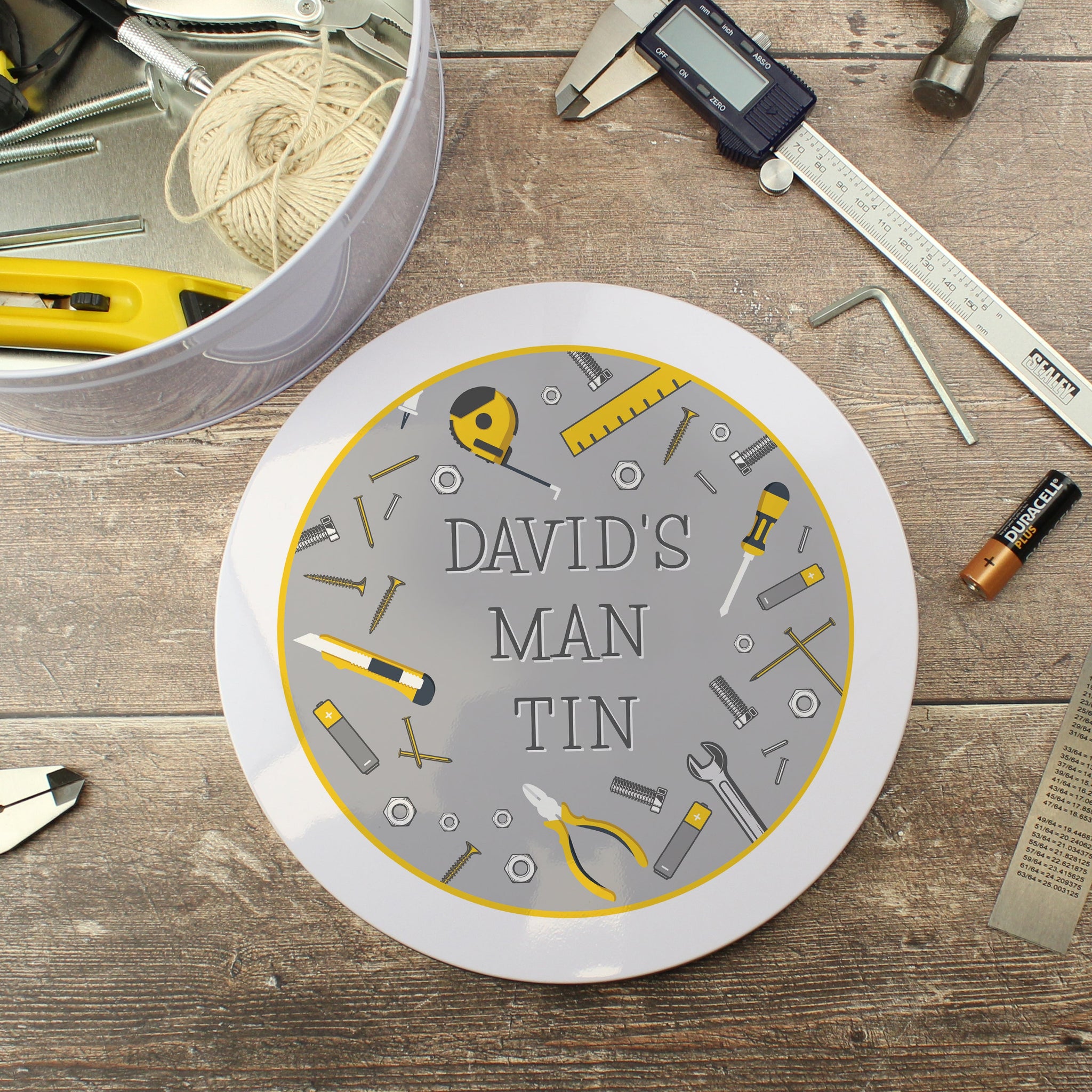 Personalised Bits & Bobs Metal Tin: 3 - Storage By Gift Moments