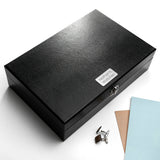 Personalised Black Leather Watch and Cufflink Box: 3 - Jewellery Boxes By Gift Moments