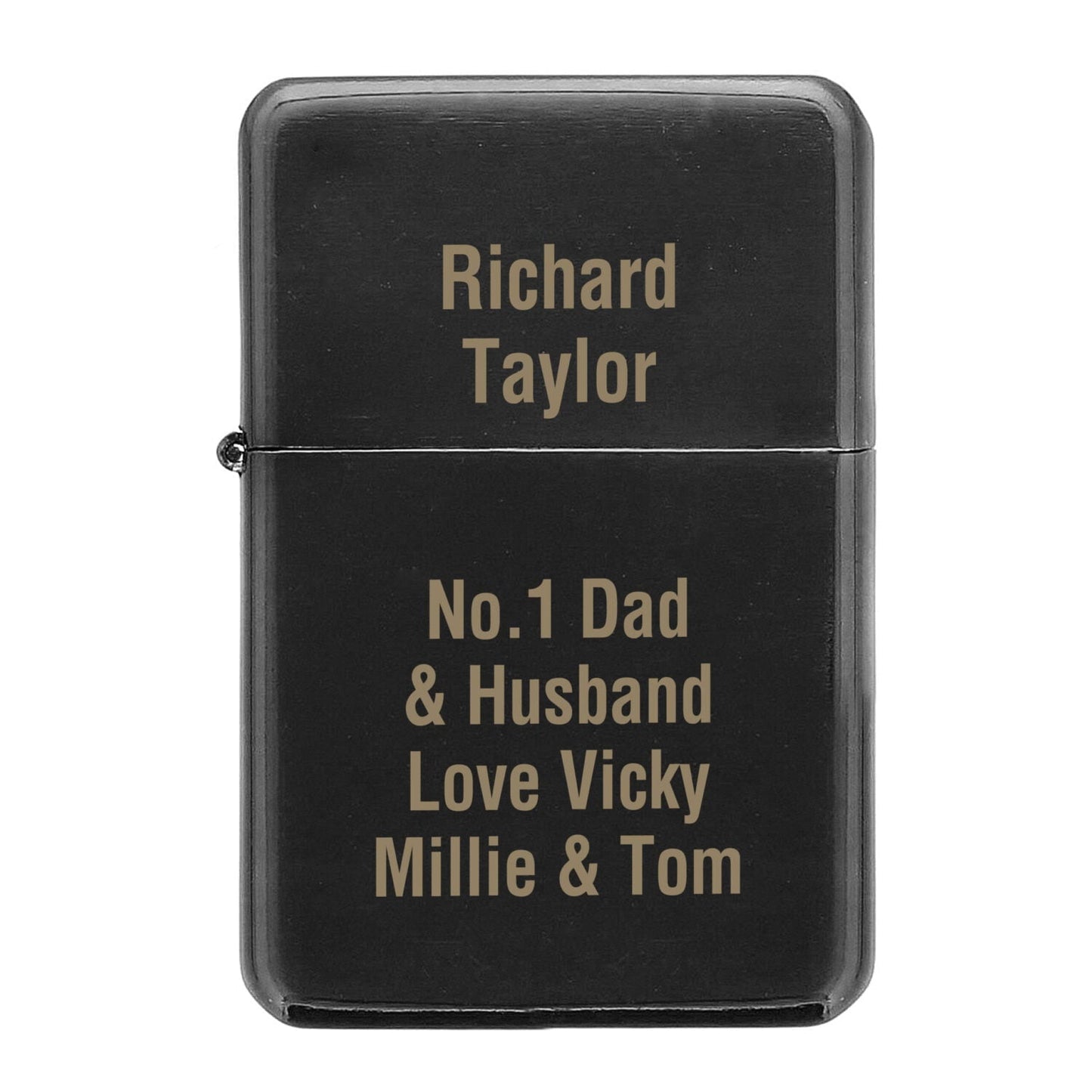 Personalised Black Lighter: 5 - Smoking Accessories By Gift Moments