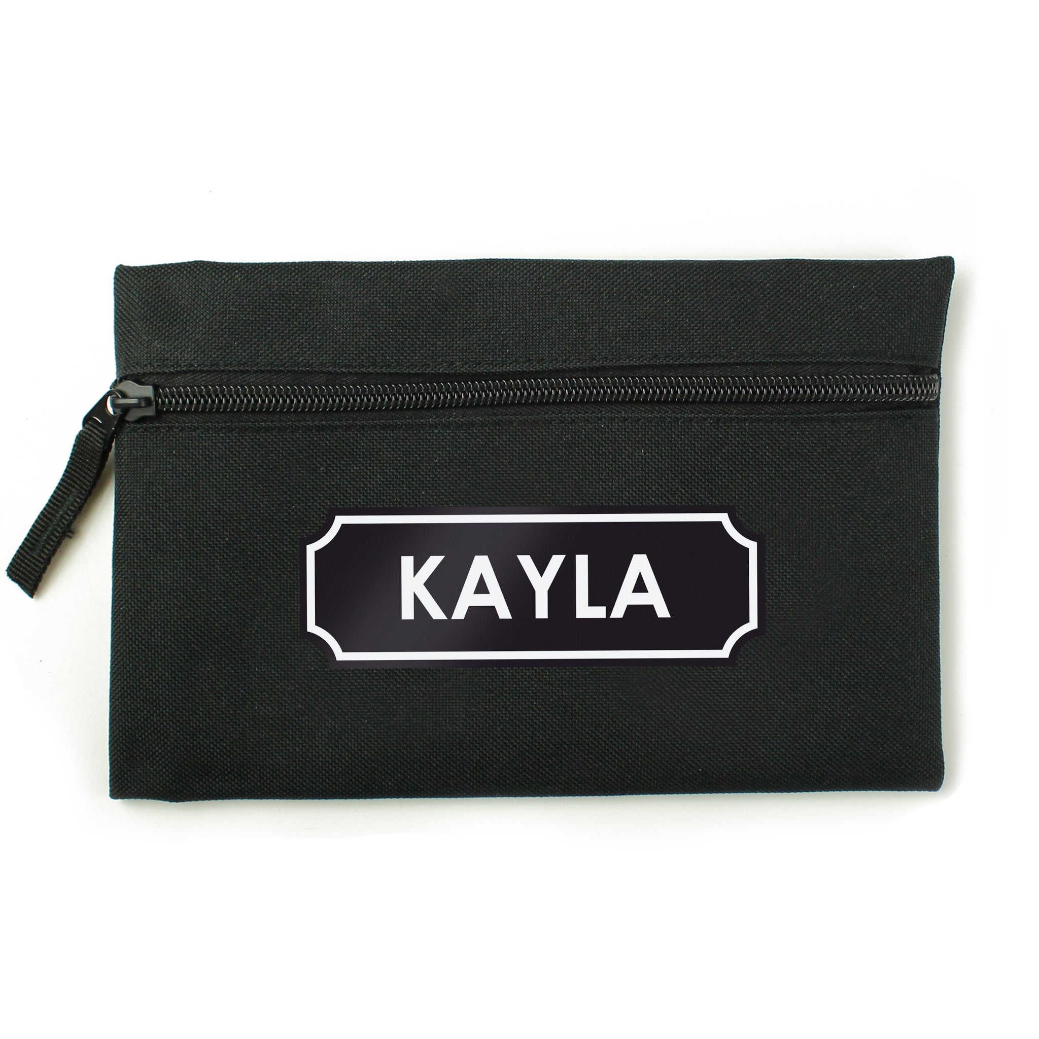 Personalised Black Pencil Case: 4 - Pencil Cases & Sets By Gift Moments