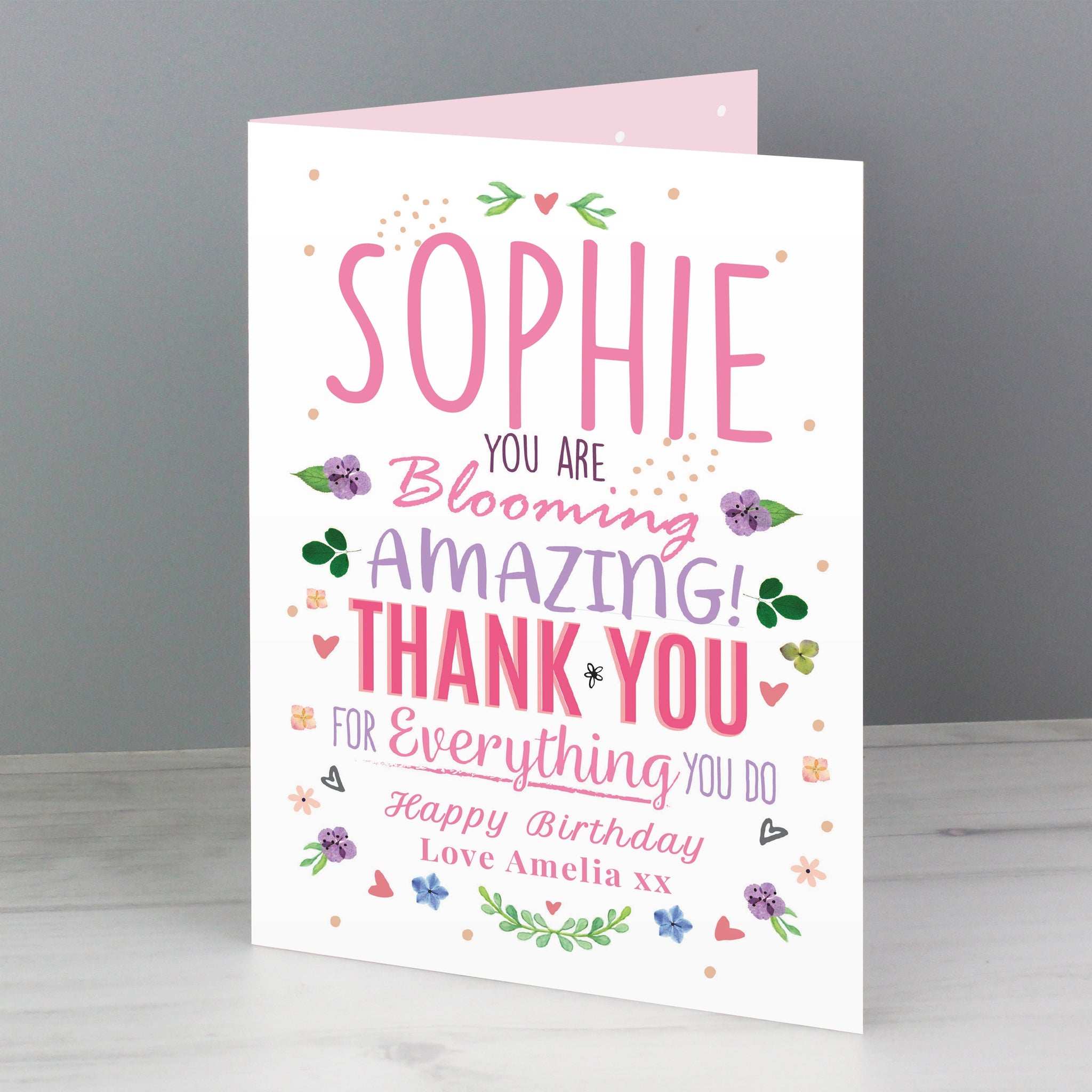 Personalised You Are Blooming Amazing Card: 5 - Greeting Cards By Gift Moments