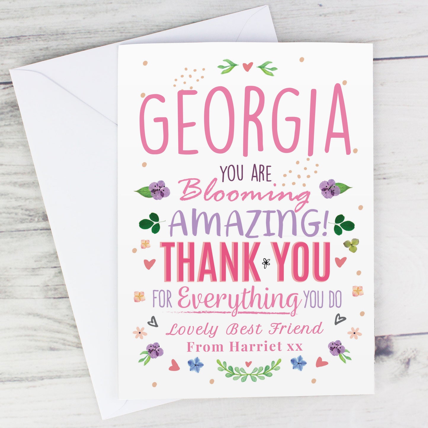 Personalised You Are Blooming Amazing Card: 6 - Greeting Cards By Gift Moments