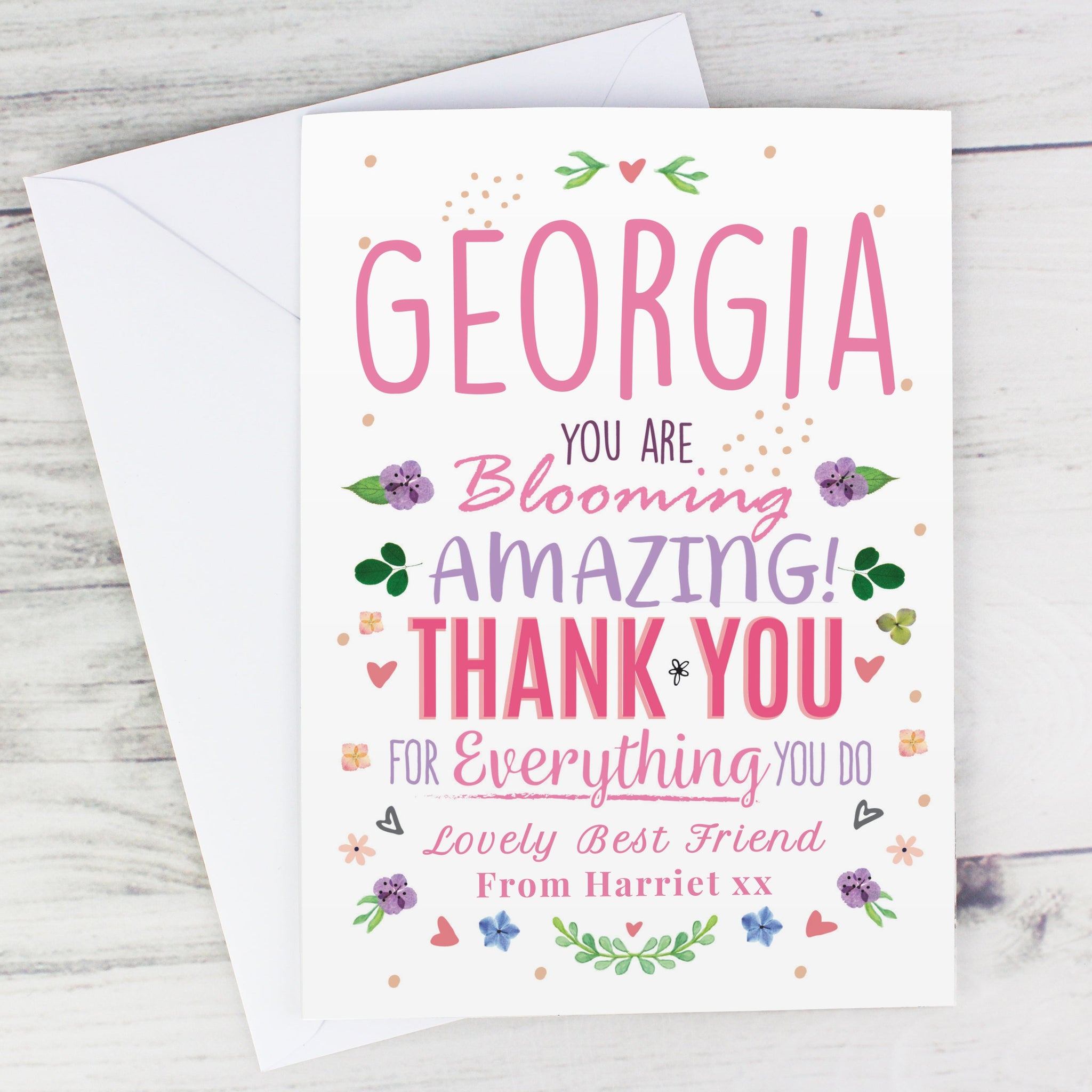 Personalised You Are Blooming Amazing Card: 6 - Greeting Cards By Gift Moments