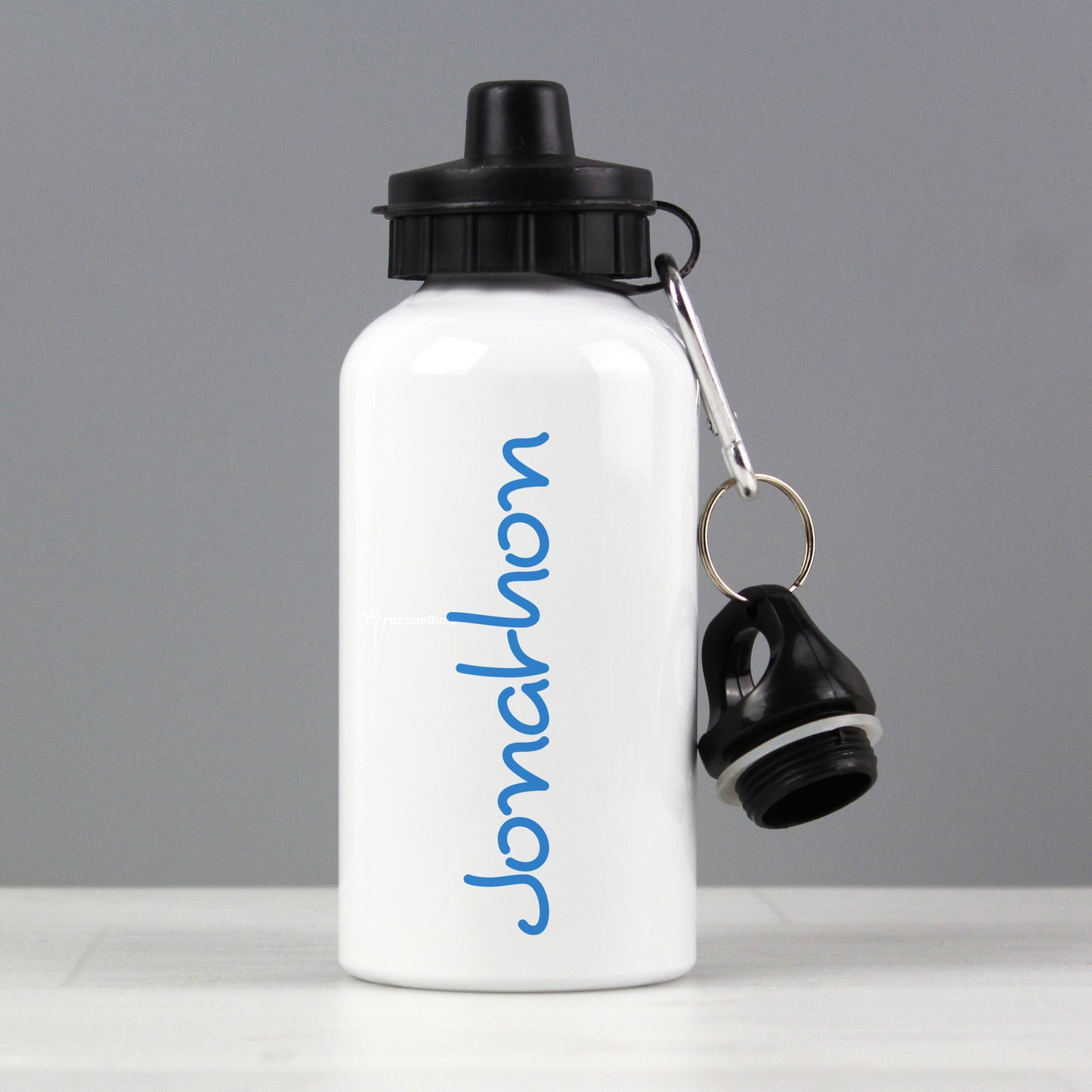 Personalised Blue Name Drinks Bottle: 3 - Kids Bottles By Gift Moments