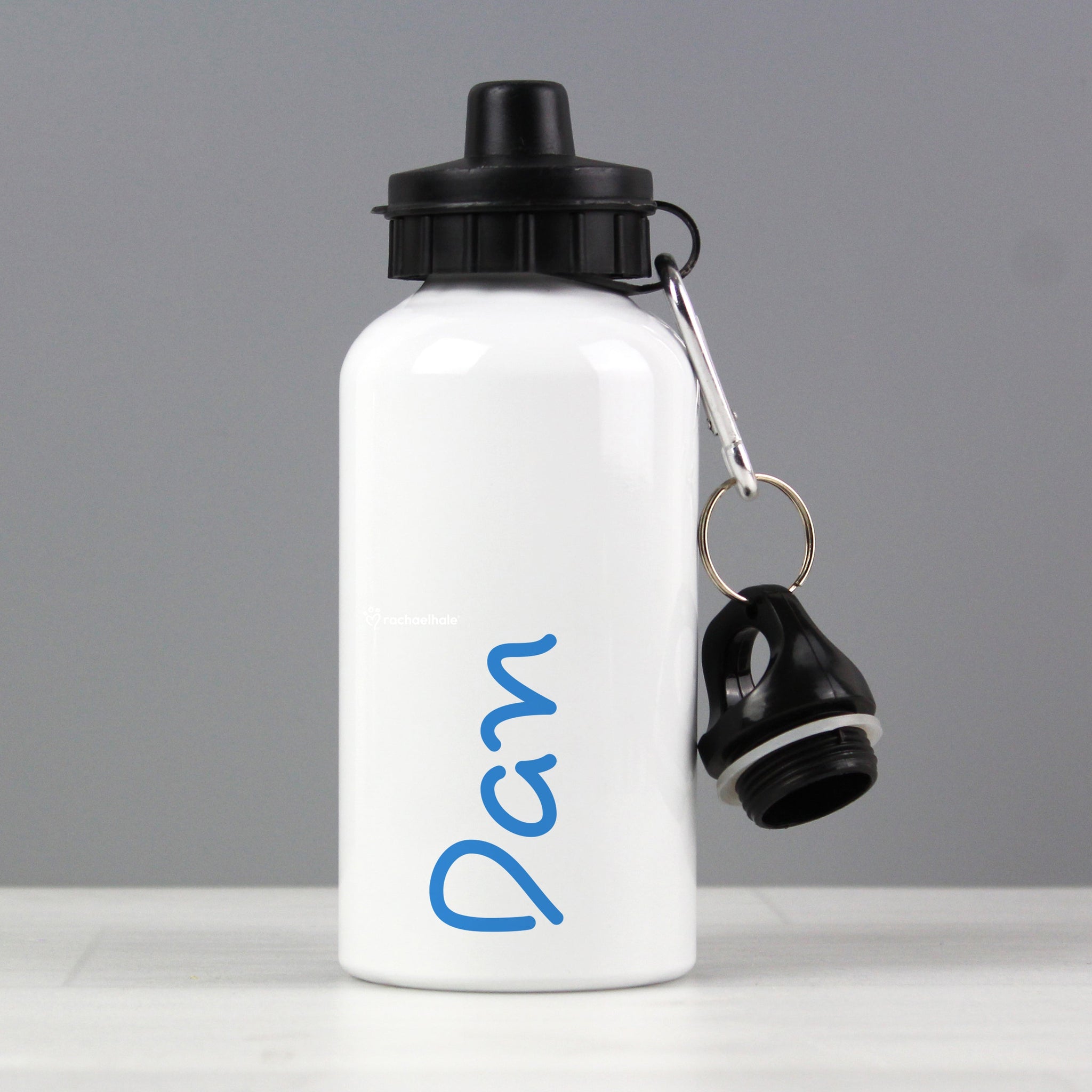 Personalised Blue Name Drinks Bottle: 2 - Kids Bottles By Gift Moments