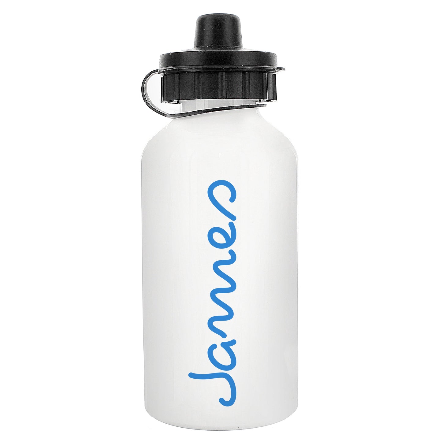Personalised Blue Name Drinks Bottle: 4 - Kids Bottles By Gift Moments