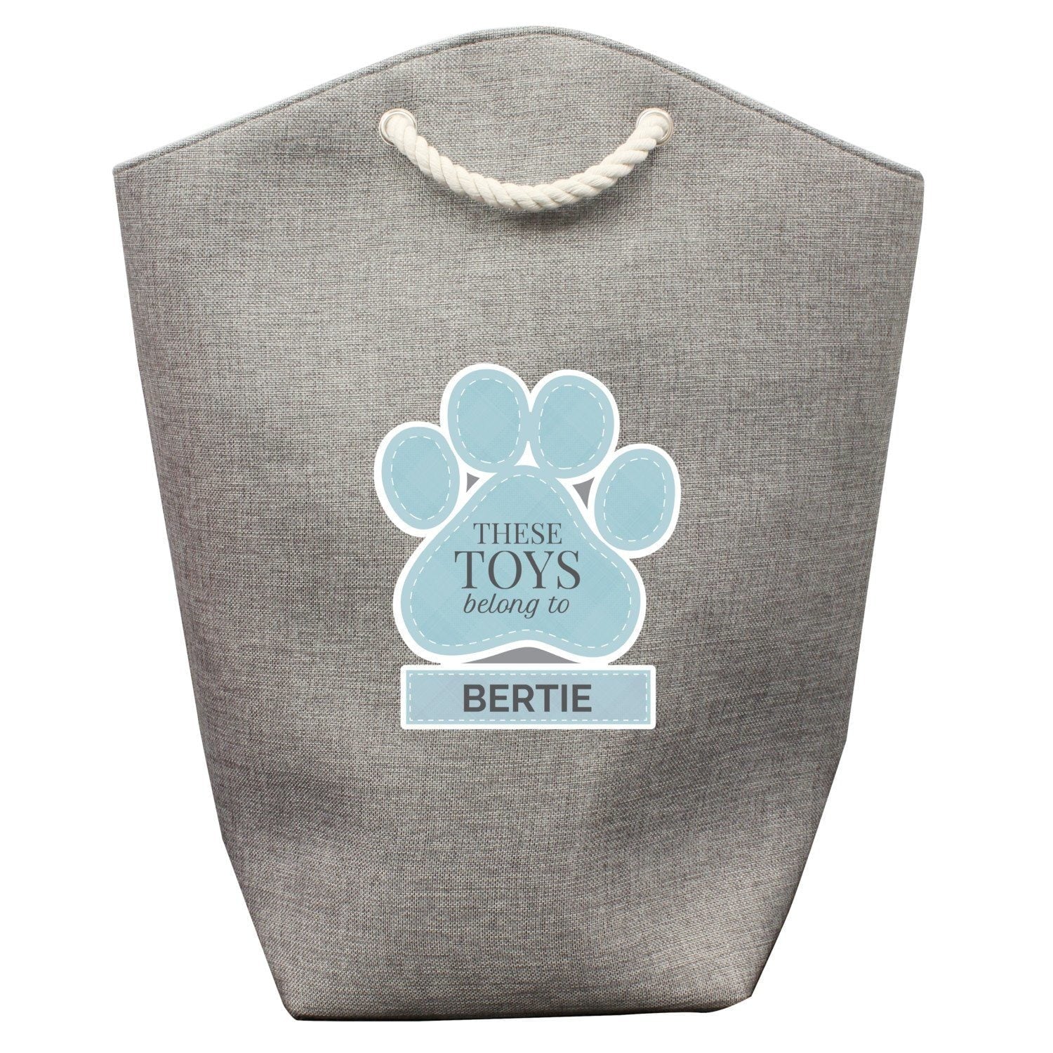 Personalised Blue Paw Print Storage Bag: 4 - Storage By Gift Moments
