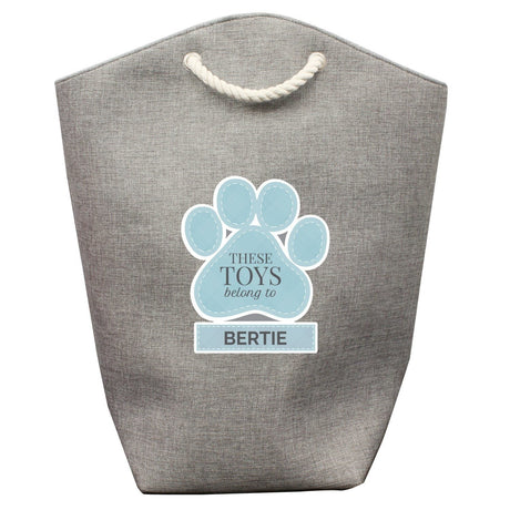 Personalised Blue Paw Print Storage Bag: 4 - Storage By Gift Moments