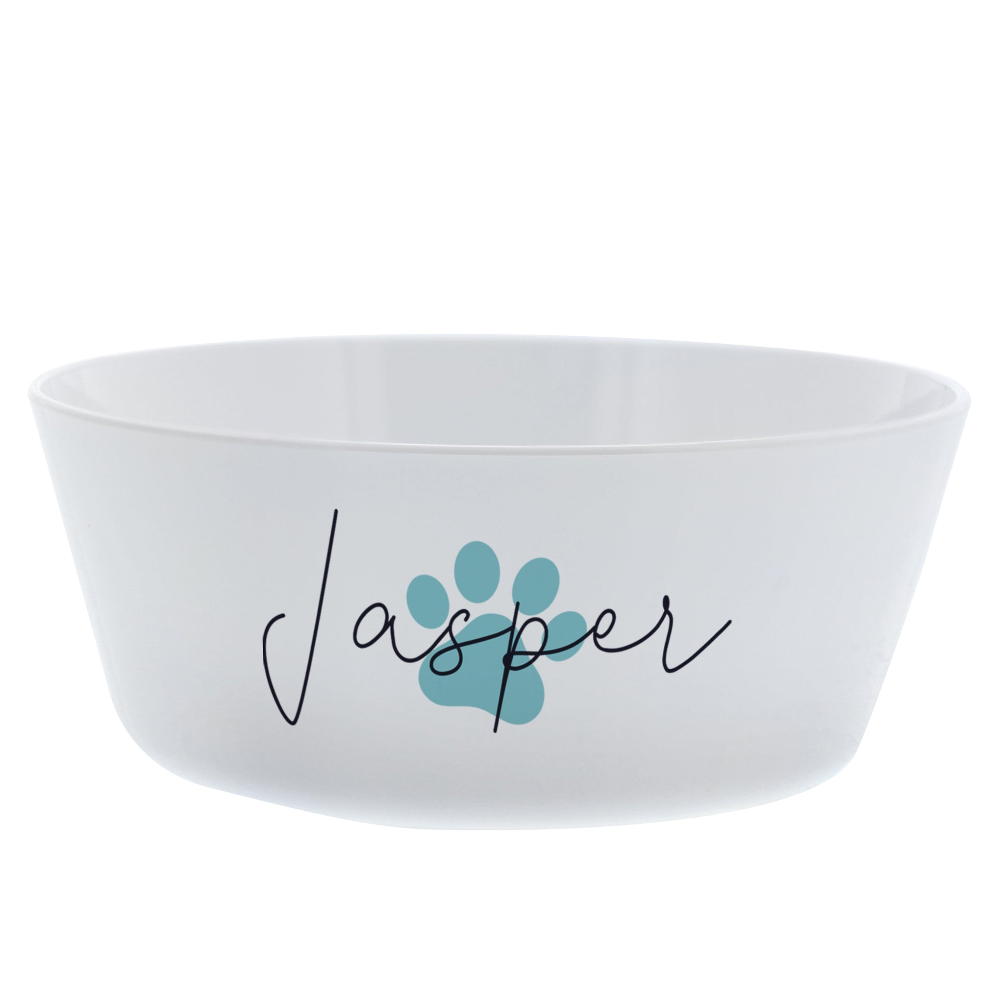 Personalised Blue Pawprint Plastic Cat Bowl: 4 - Pet Products By Gift Moments