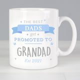 Personalised Blue Promoted to Mug: 1 - Mugs By Gift Moments