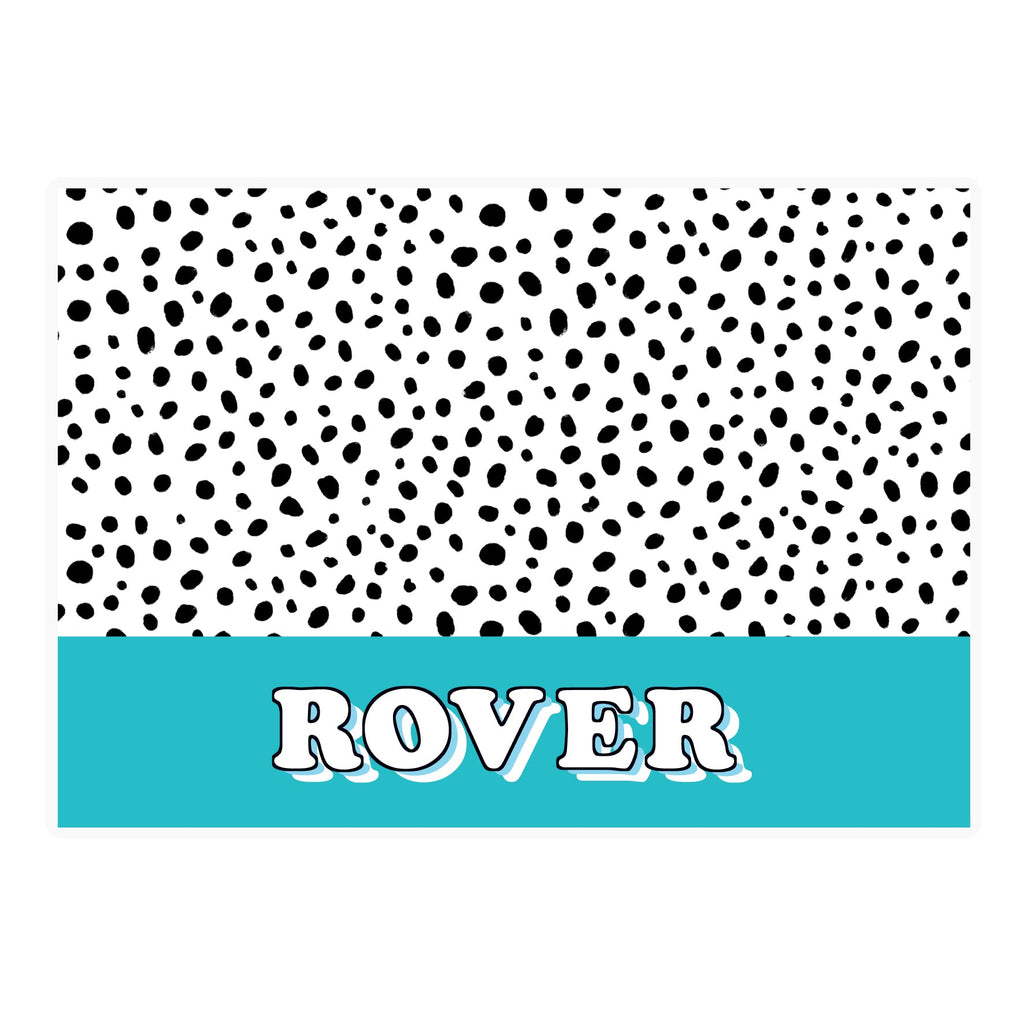 Personalised Blue Spots Dog Pet Bowl Mat - Shop Pet Products At Gift Moments - 4