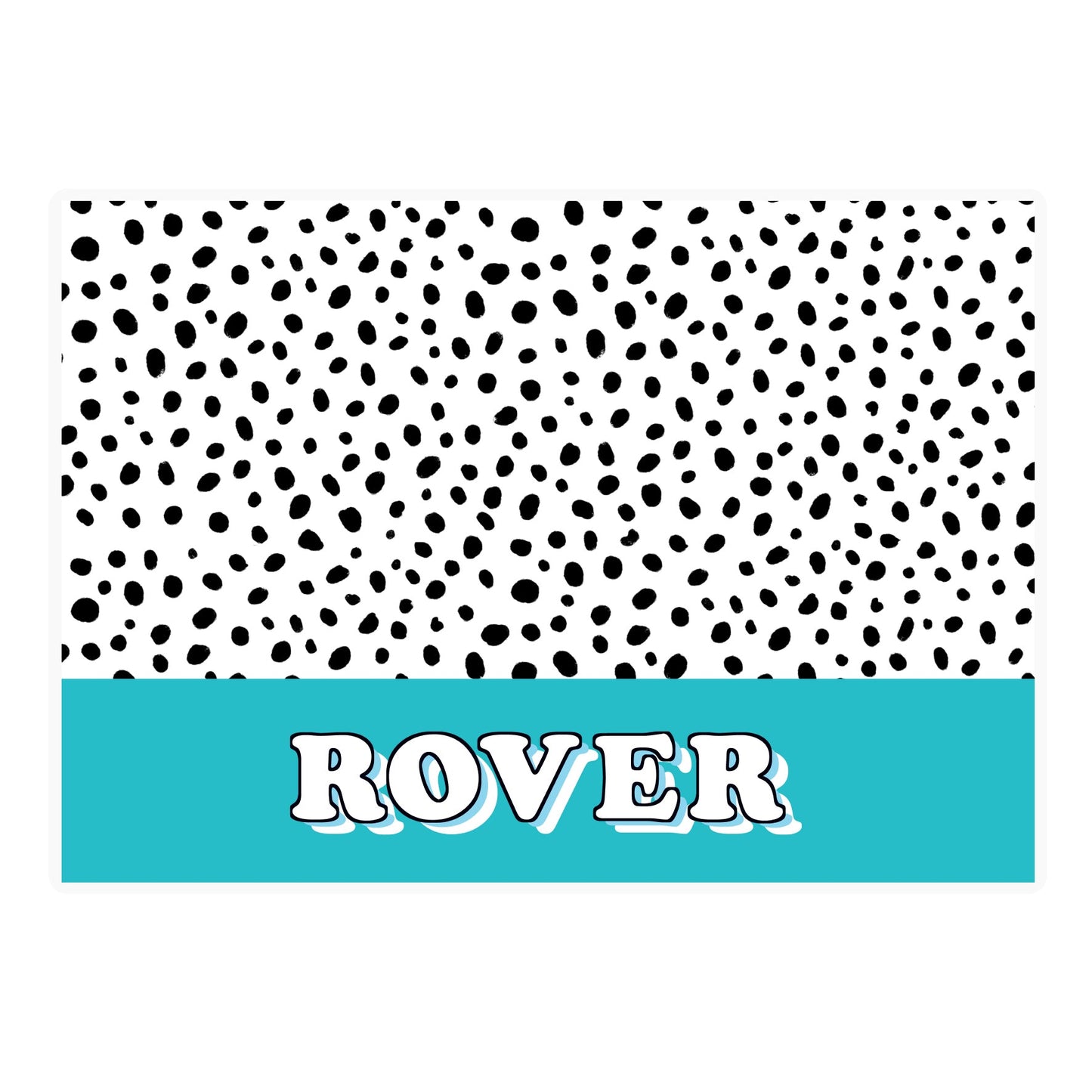 Personalised Blue Spots Dog Pet Bowl Mat: 4 - Pet Products By Gift Moments