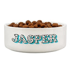 Personalised Blue Spots Name 14cm Medium Pet Bowl - Shop Pet Products At Gift Moments - 4