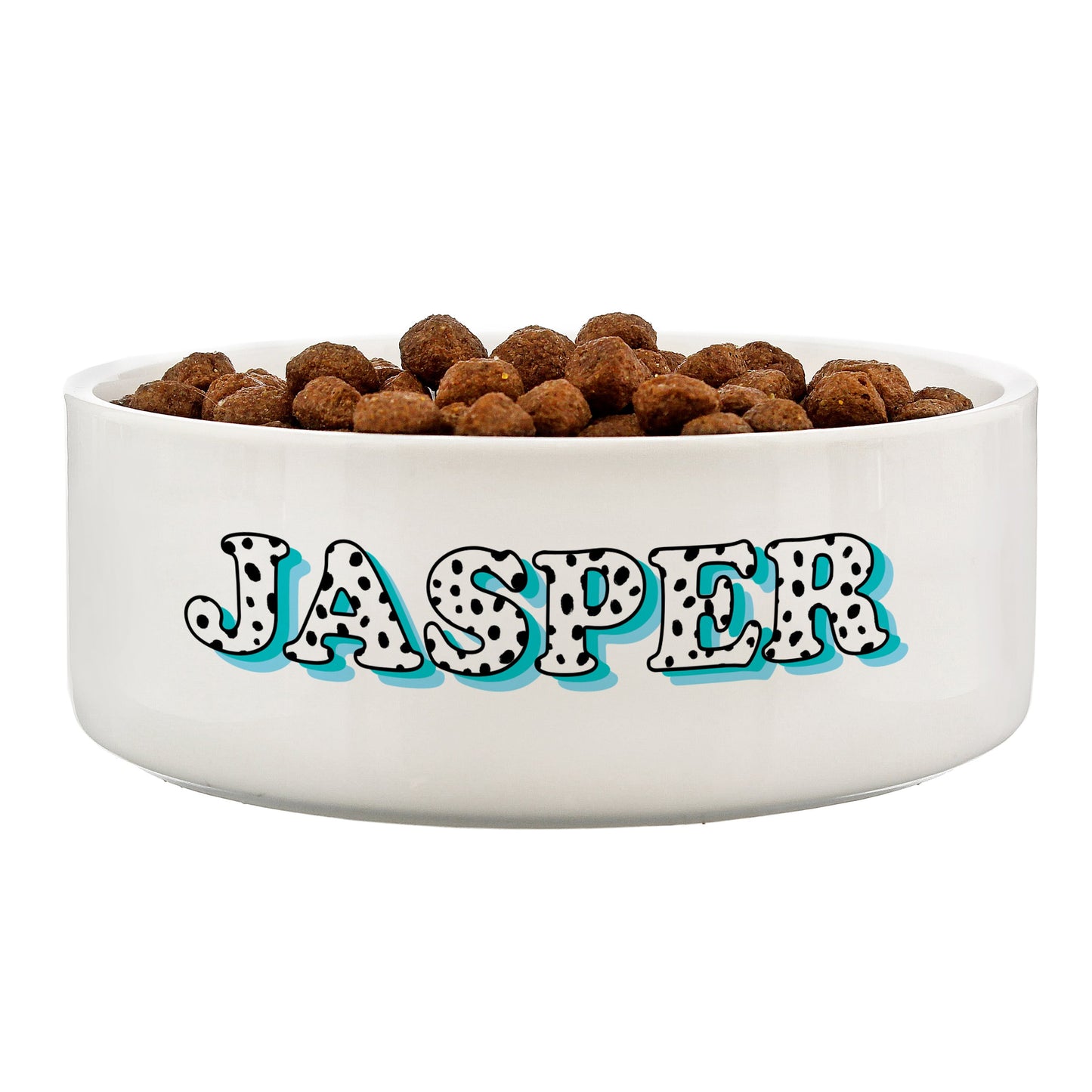 Personalised Blue Spots Name 14cm Medium Pet Bowl: 4 - Pet Products By Gift Moments