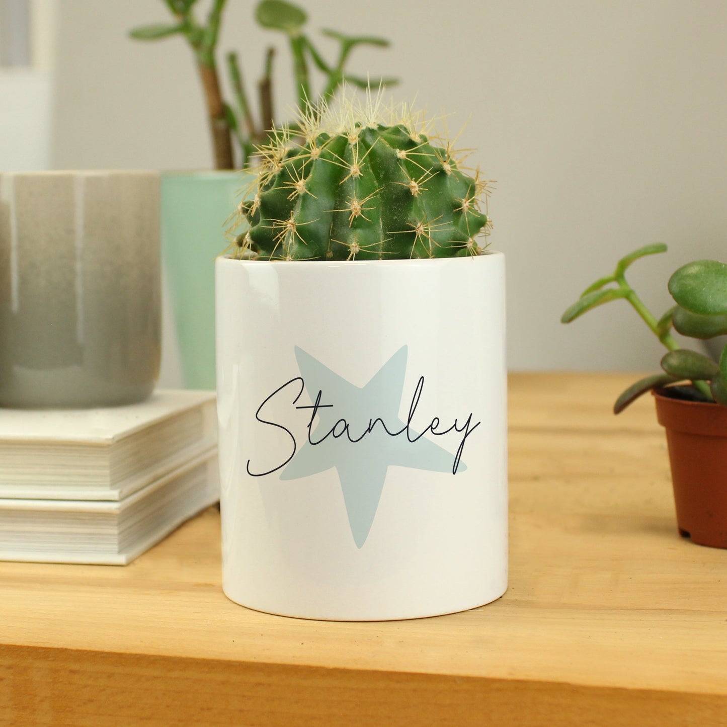 Personalised Blue Star Ceramic Storage Pot: 2 - Storage By Gift Moments